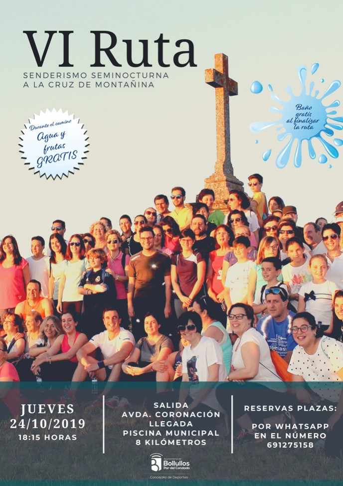 VI RUTA DE SENDERISMO SEMINOCTURNA A LA CRUZ DE MONTAÑINA