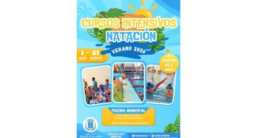CURSOS INTENSIVOS DE NATACIÓN PARA MENORES