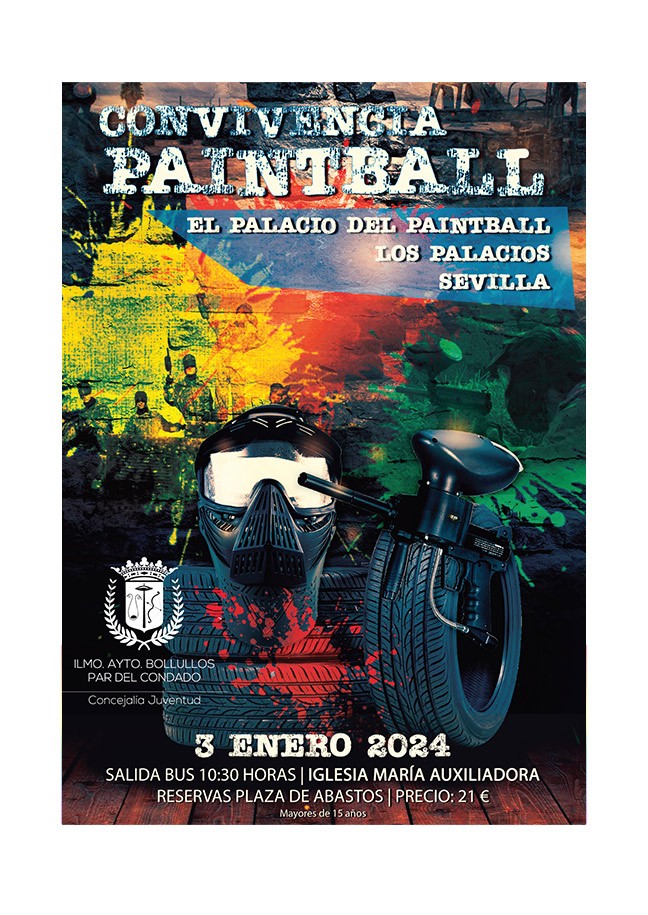 CONVIVENCIA PAINTBALL PARA JÓVENES DE BOLLULLOS