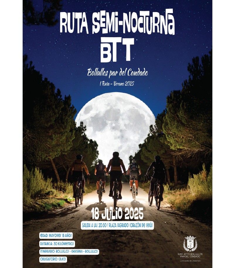 I RUTA SEMI-NOCTURNA BTT – VERANO 2025