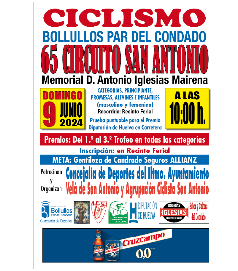 LXV CIRCUITO SAN ANTONIO DE CICLISMO