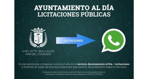 AYUNTAMIENTO AL DÍA. SERVICIO DE NOTIFICACIÓN DE LICITACIONES PÚBLICAS