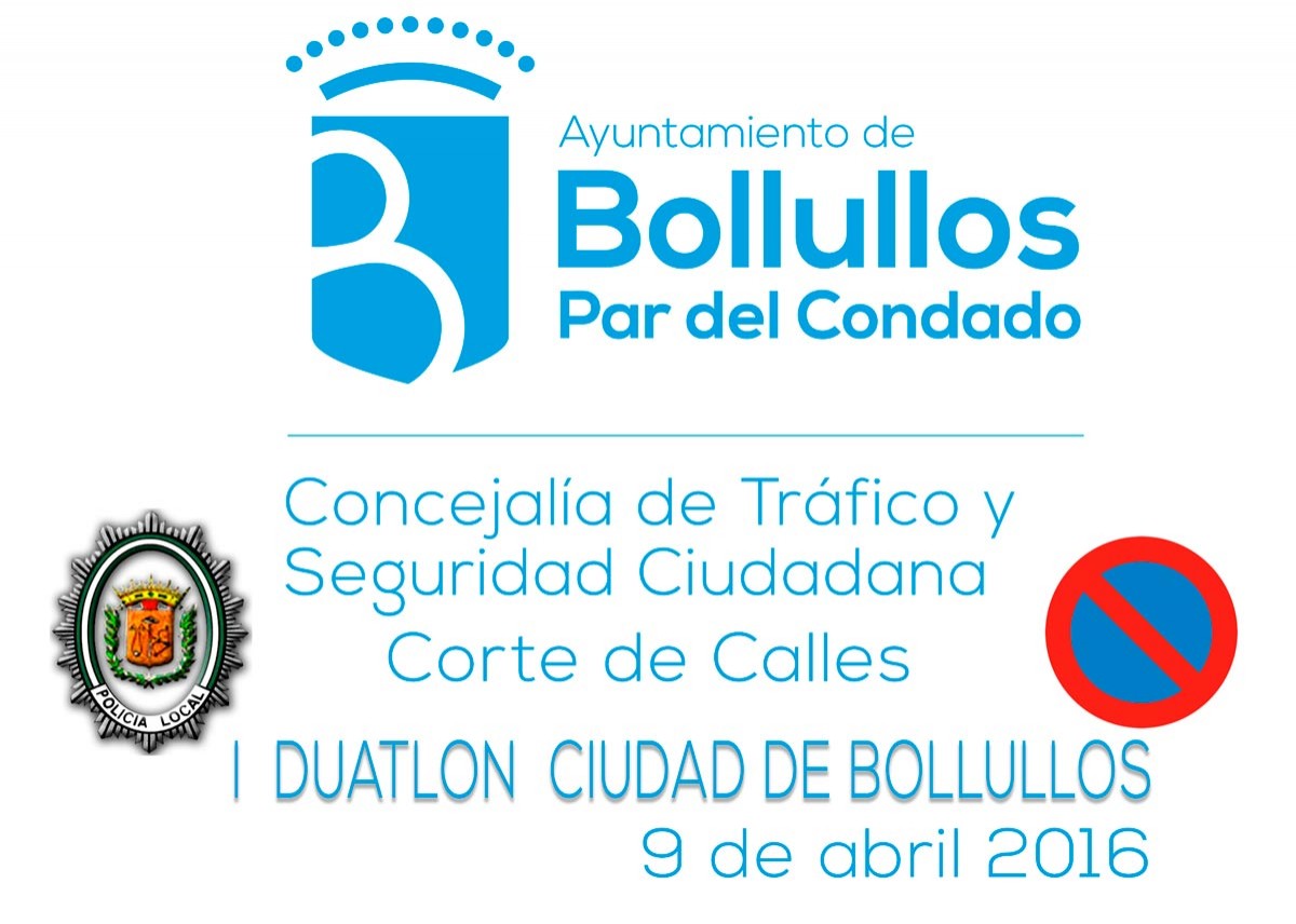 Corte de calles y circulación para el I Duatlon Ciudad de Bollullos