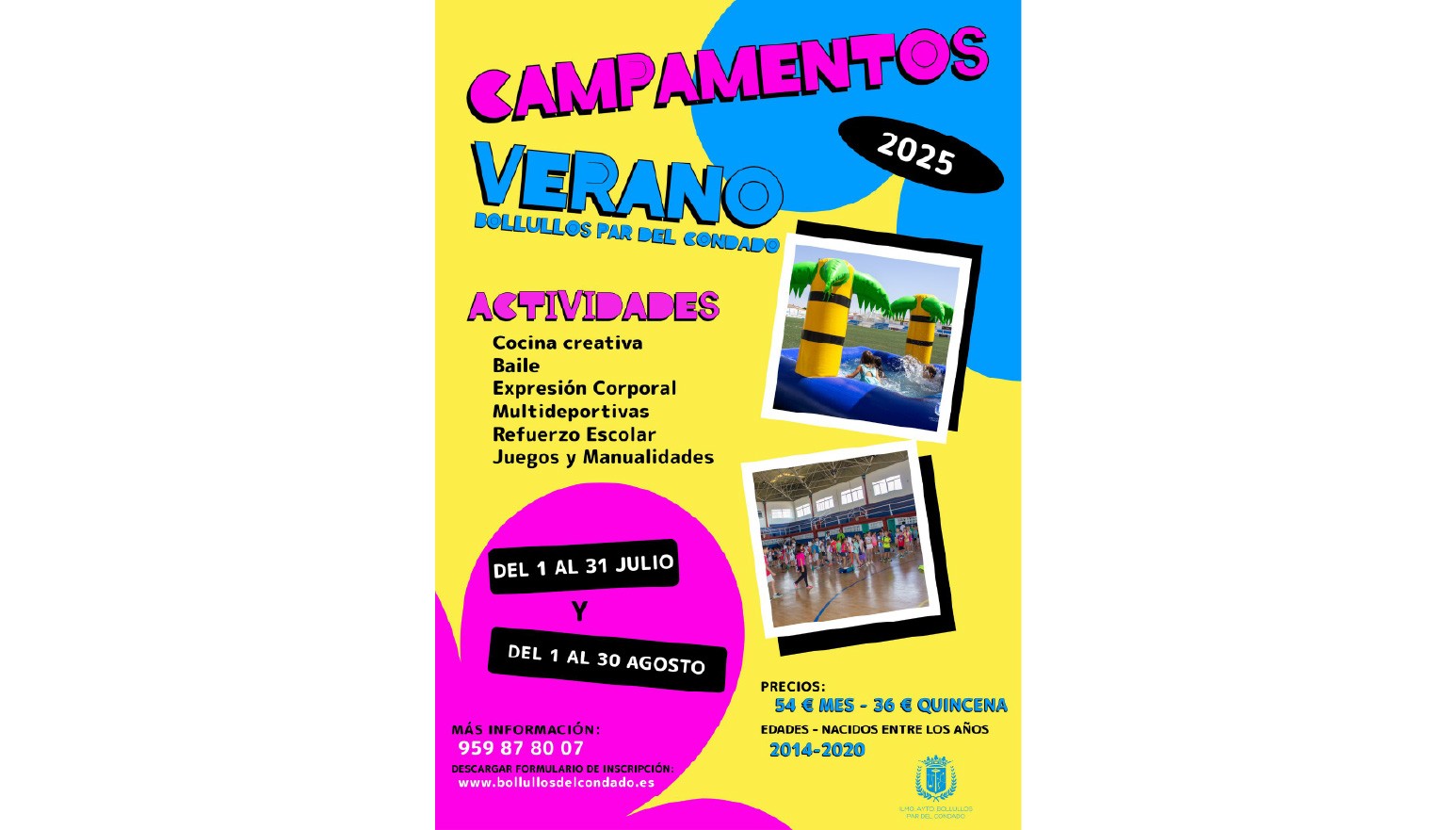 CAMPAMENTOS DE VERANO 2025