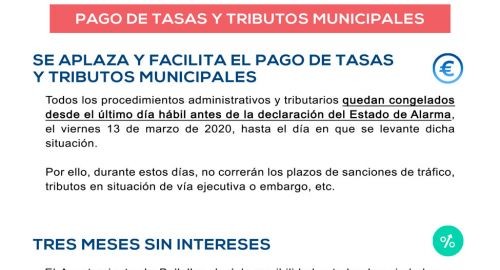 SE APLAZA Y FACILITA EL PAGO DE TASAS Y TRIBUTOS MUNICIPALES