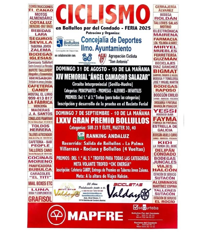 CICLISMO EN BOLLULLOS – FERIA 2025