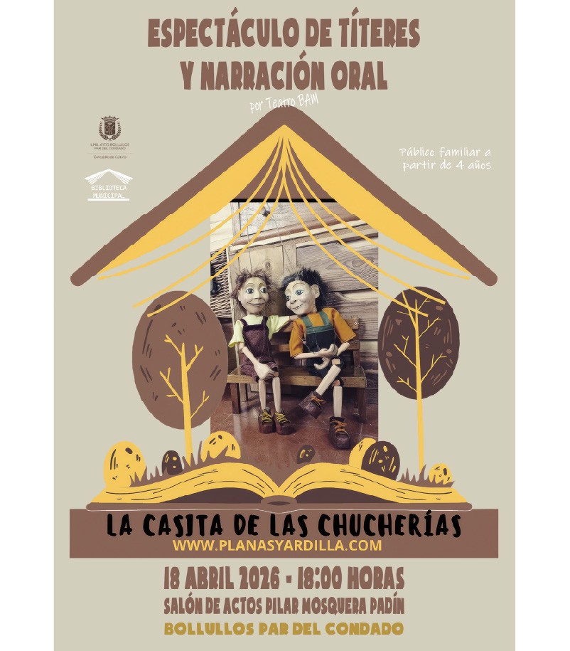 ESPECTÁCULO DE TÍTERES Y NARRACIÓN ORAL PARA TODA LA FAMILIA