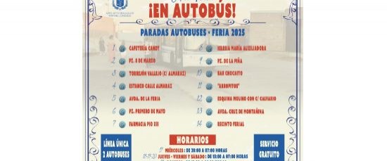 “¡A LA FERIA 2025 EN AUTOBÚS!”