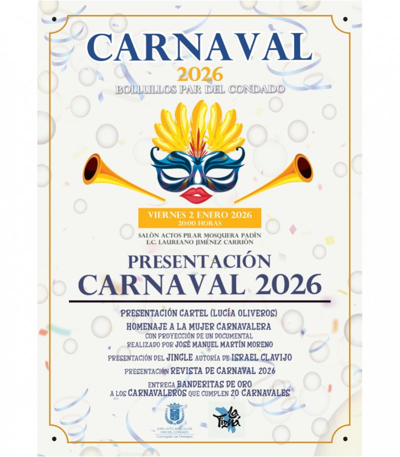 PRESENTACIÓN DEL CARTEL DE CARNAVAL 2026