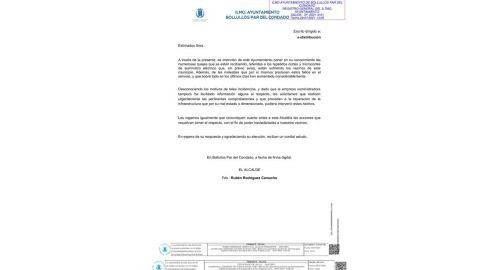 EL ALCALDE ENVÍA UNA CARTA A LOS RESPONSABLES DE E-DISTRIBUCIÓN POR LOS MICROCORTES DE LUZ