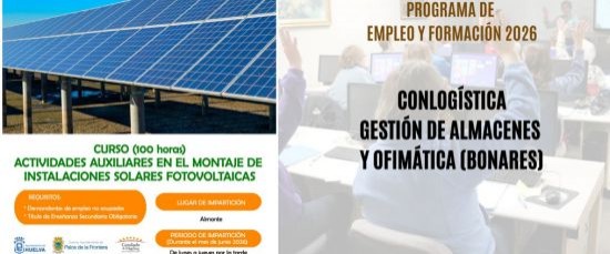 CURSOS PARA DESEMPLEADOS EN LA MANCOMUNIDAD DE DESARROLLO DE HUELVA