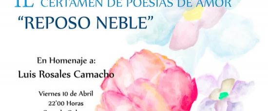 BASES IL CERTAMEN DE POESÍAS DE AMOR "REPOSO NEBLE"