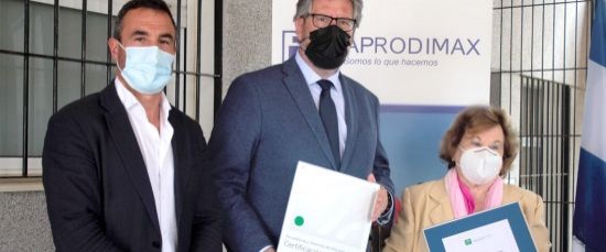 APRODIMAX RECIBE LA CERTIFICACIÓN DE CALIDAD DE LA AGENCIA SANITARIA DE ANDALUCÍA