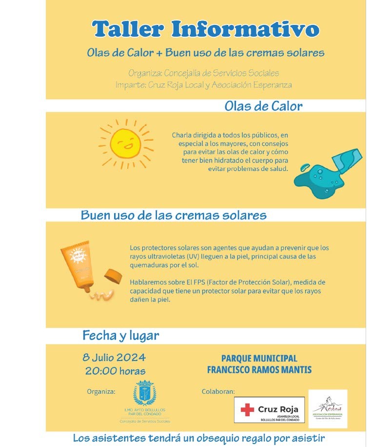 TALLER INFORMATIVO OLAS DE CALOR