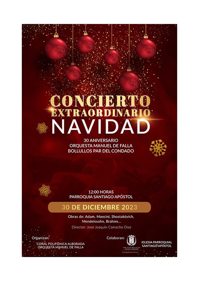 CONCIERTO EXTRAORDINARIO NAVIDAD – 30 ANIVERSARIO