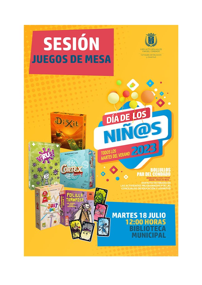 SESIÓN DE JUEGOS DE MESAS EN EL II DÍA DE LOS NIÑ@S