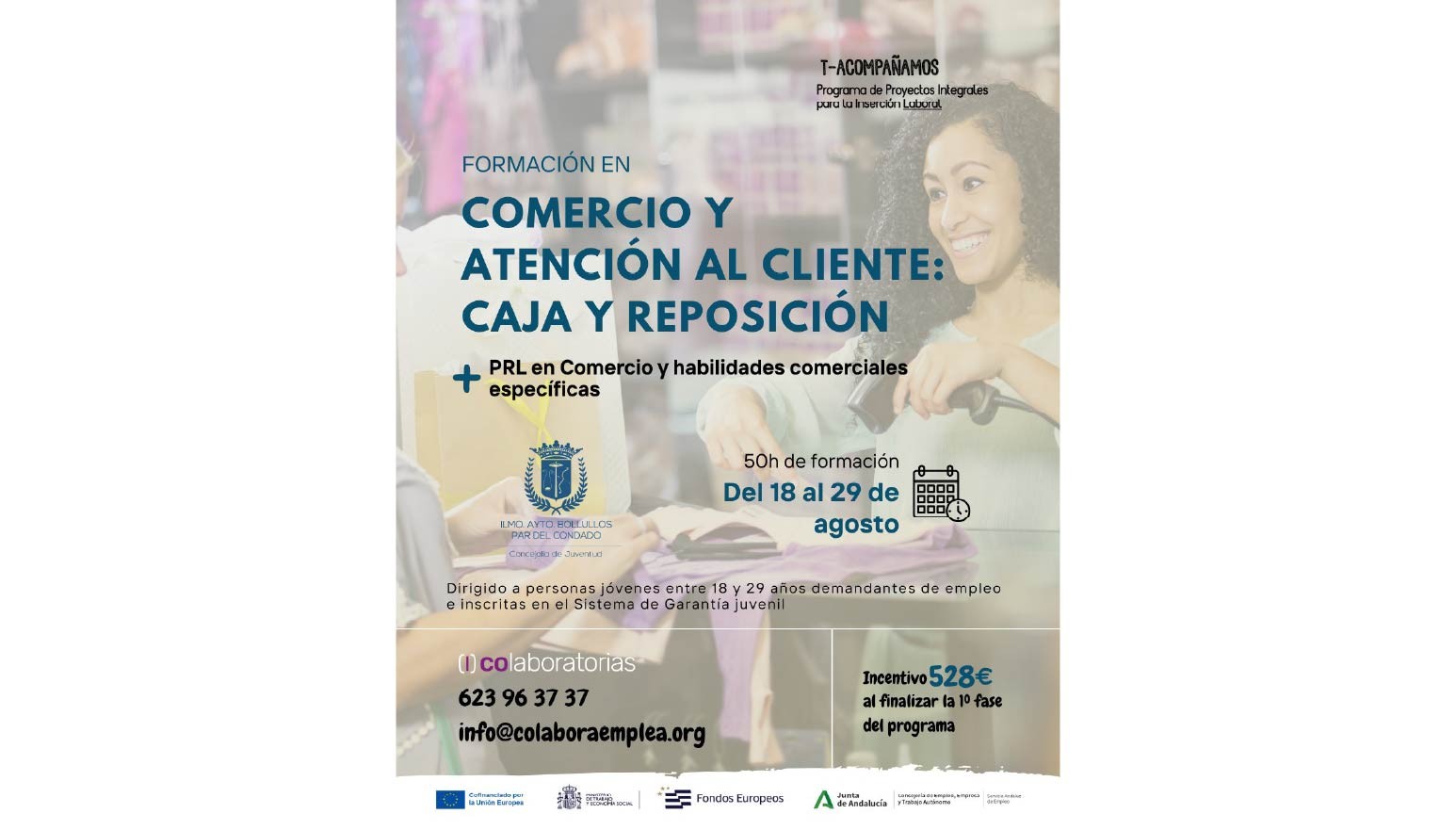 NUEVA OPORTUNIDAD FORMATIVA PARA JÓVENES DE ENTRE 18 Y 29 AÑOS
