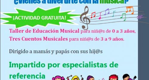 Taller gratuito de Educación Musical