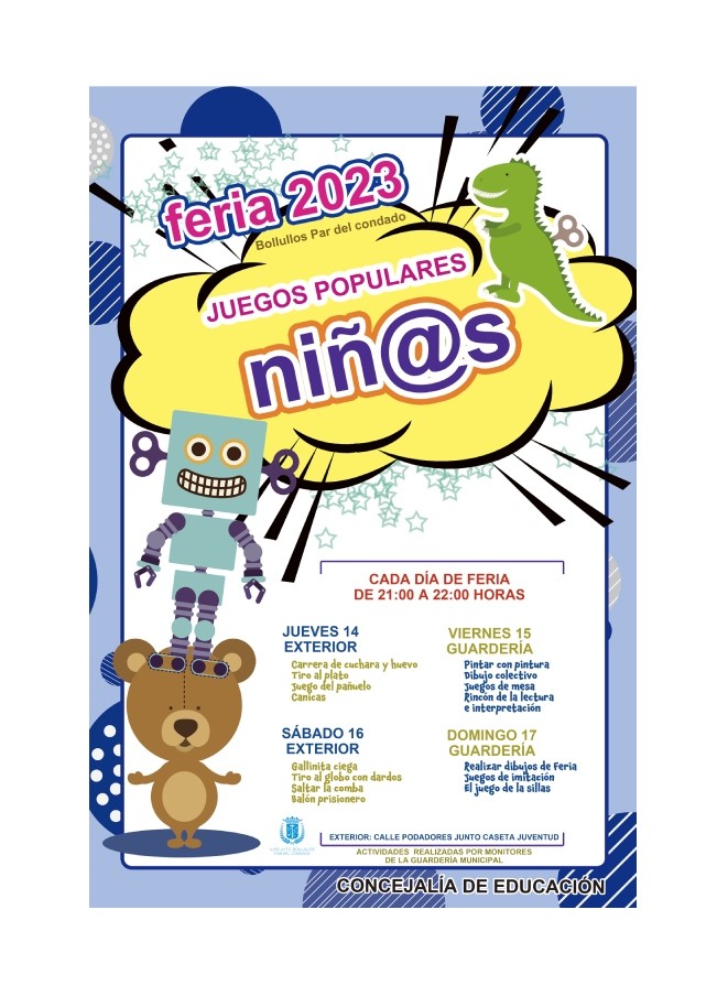ACTIVIDADES Y JUEGOS POPULARES - FERIA 2023