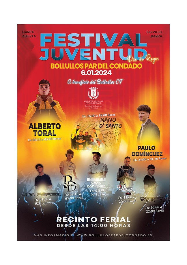 FESTIVAL DE LA JUVENTUD “DÍA DE REYES” A BENEFICIO DEL BOLLULLOS CF