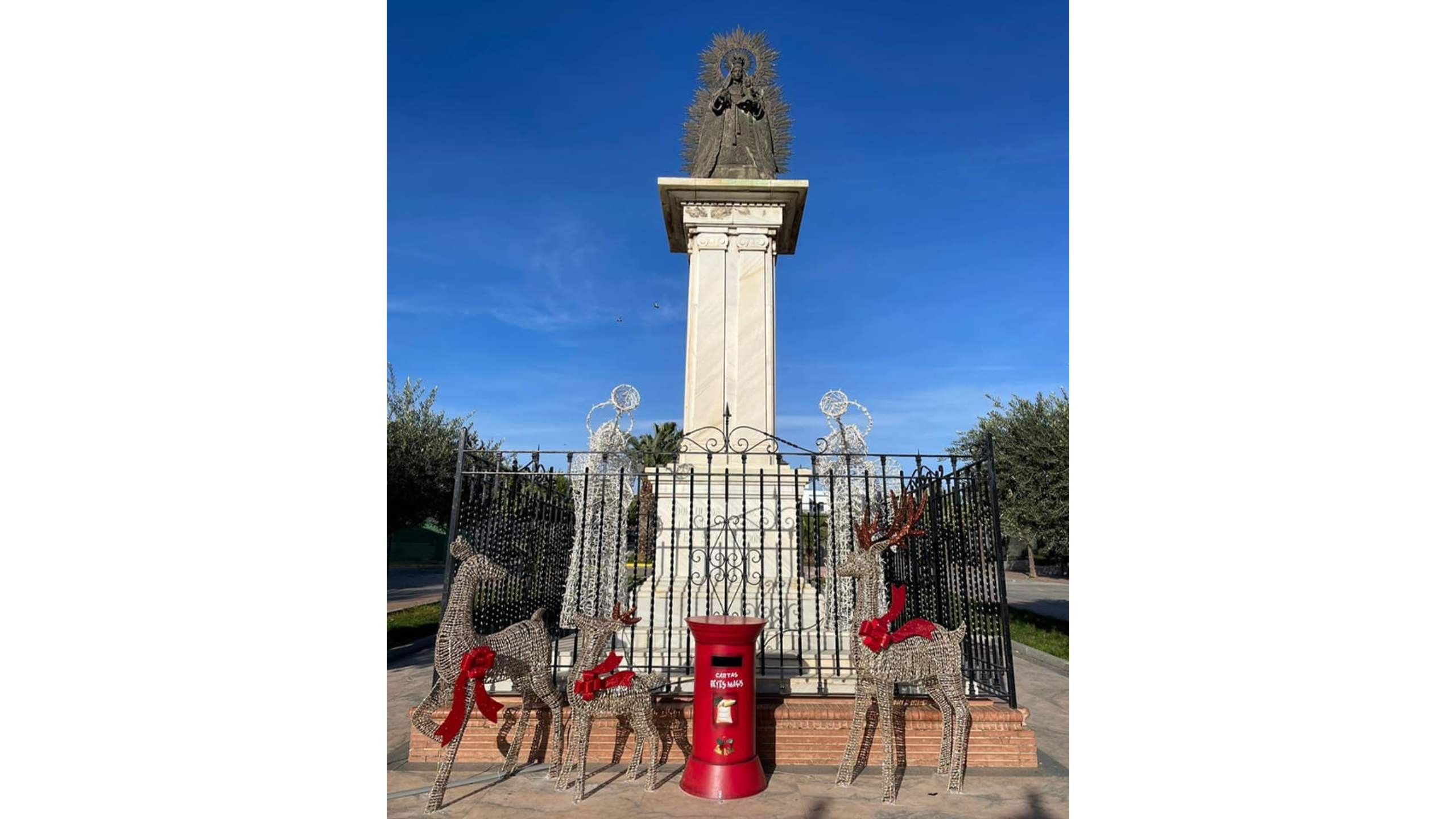 EL BUZÓN REAL ESTARÁ EN EL MONUMENTO DE NUESTRA PATRONA HASTA LA VÍSPERA DE REYES.