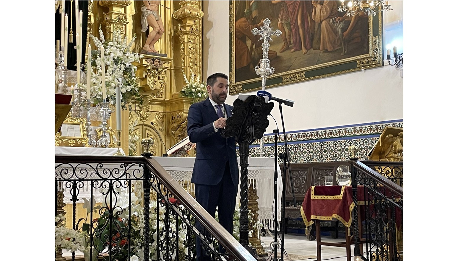 SANTIAGO ASUERO IGLESIAS PREGONERO DE LA HERMANDAD DEL ROCÍO DE BOLLULLOS