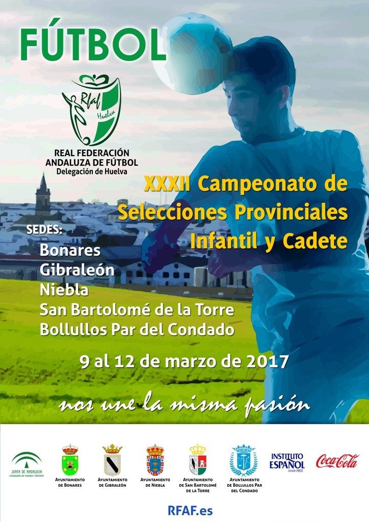 BOLLULLOS ACOGE ESTE DOMINGO LAS FINALES DEL XXXII CAMPEONATO ANDALUZ DE SELECCIONES PROVINCIALES