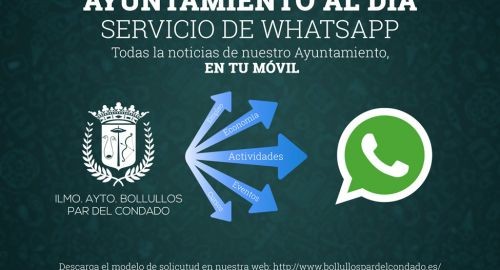 AHORA TODAS LAS NOTICIAS DEL AYUNTAMIENTO POR WHATSAPP