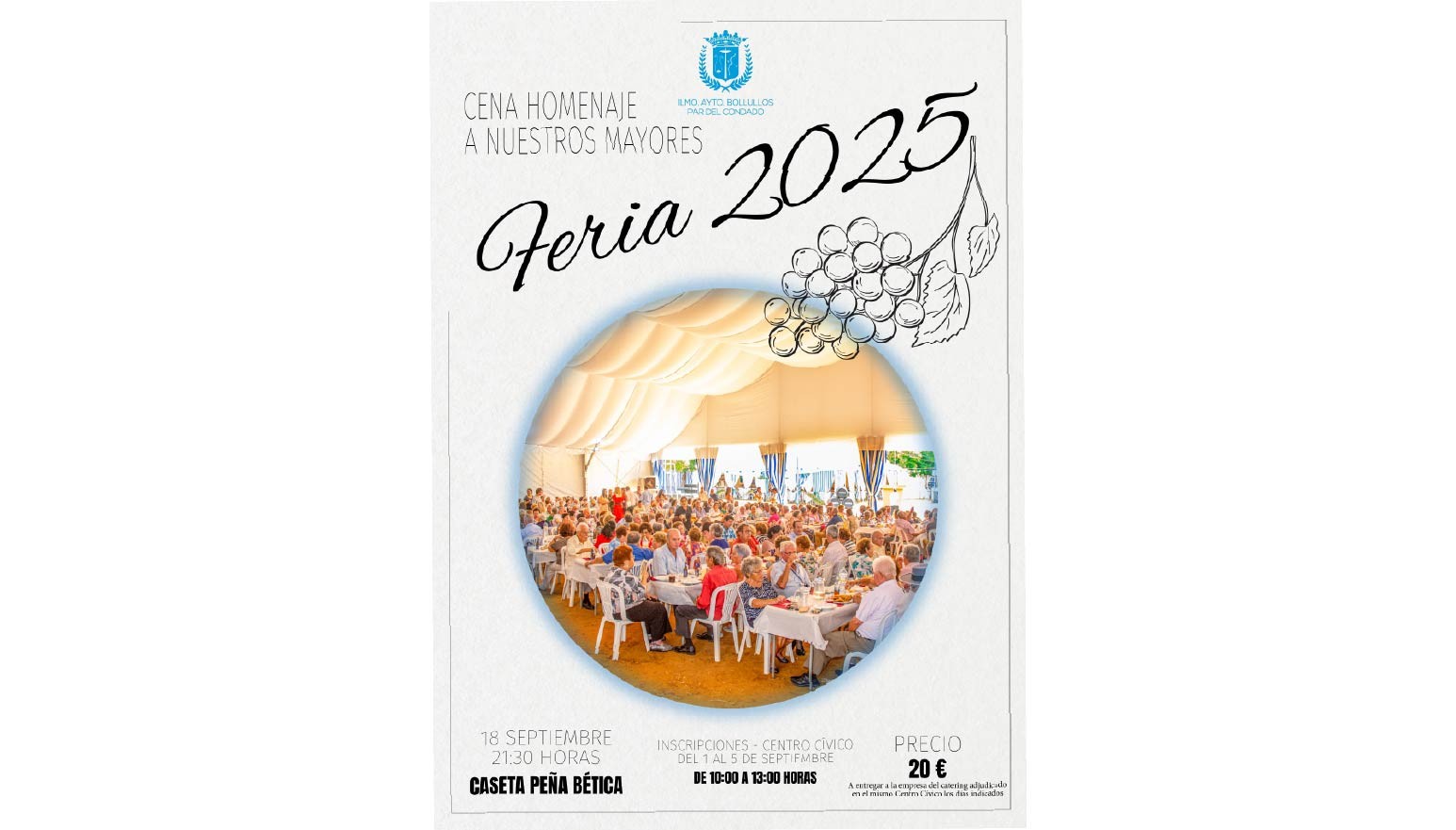 CENA HOMENAJE A NUESTROS MAYORES. FERIA 2025
