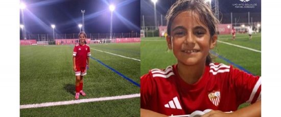 TERESA CÁRDENAS JUGADORA DE LAS ESCUELAS DEPORTIVAS CONVOCADA A UN ENTRENAMIENTO CON EL SEVILLA FC