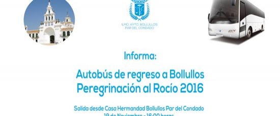 AUTOBÚS DE REGRESO A BOLLULLOS PEREGRINACIÓN AL ROCÍO 2016