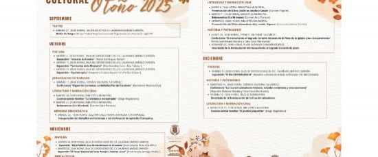PROGRAMACIÓN OTOÑO CULTURAL 2025