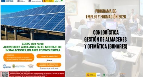 CURSOS PARA DESEMPLEADOS EN LA MANCOMUNIDAD DE DESARROLLO DE HUELVA