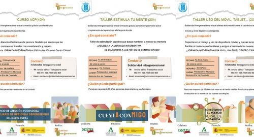 TALLERES DE FORMACIÓN PARA MAYORES DE 55 AÑOS