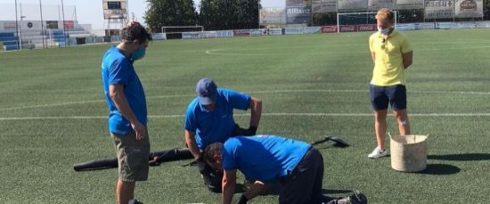 TRABAJOS DE MANTENIMIENTO EN EL ESTADIO MUNICIPAL ELOY ÁVILA CANO