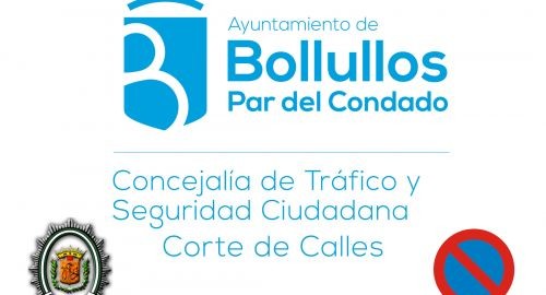 Corte de calles al tráfico y prohibición de aparcamientos para el viernes 11 de Septiembre