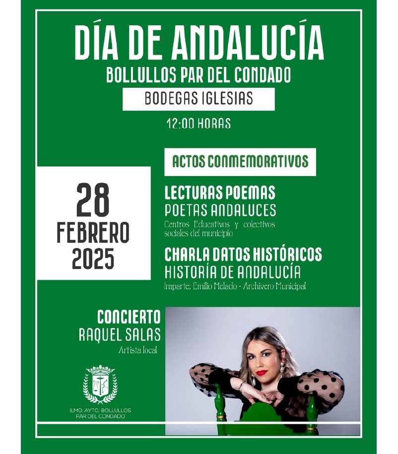 BOLLULLOS CELEBRA EL DÍA DE ANDALUCÍA 2025 CON UN PROGRAMA ESPECIAL DE ACTIVIDADES