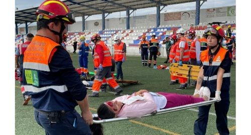 SIMULACRO DE PRÁCTICA Y COORDINACIÓN DE EMERGENCIA EN BOLLULLOS