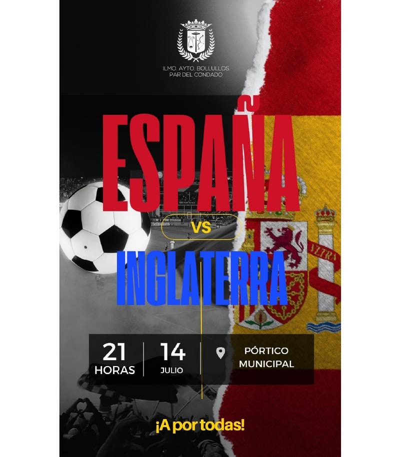 FINAL ESPAÑA INGLATERRA EN LA PLAZA DEL AYUNTAMIENTO