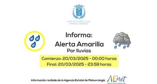 NUESTRO PLAN DE EMERGENCIAS SIGUE ACTIVO - ALERTA AMARILLA EN EL CONDADO PARA EL 20 DE MARZO DE 2025