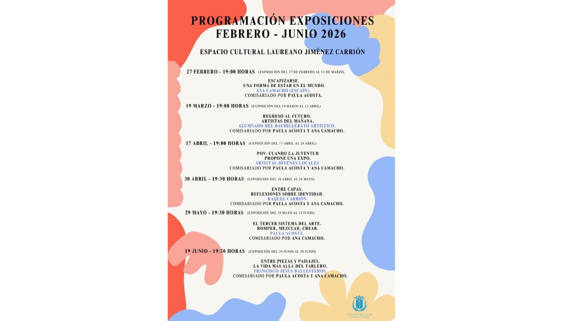 PROGRAMACIÓN DE EXPOSICIONES • FEBRERO – JUNIO 2026