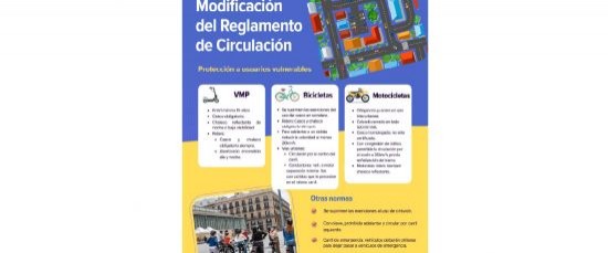 EL AYUNTAMIENTO INFORMA SOBRE LAS NUEVAS NORMAS DE CIRCULACIÓN PARA REFORZAR LA SEGURIDAD VIAL