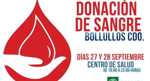 Nuevas fechas para DONACIÓN DE SANGRE EN BOLLULLOS