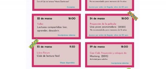 LA BIBLIOTECA MUNICIPAL PUBLICA LA AGENDA DE ACTIVIDADES PARA MARZO