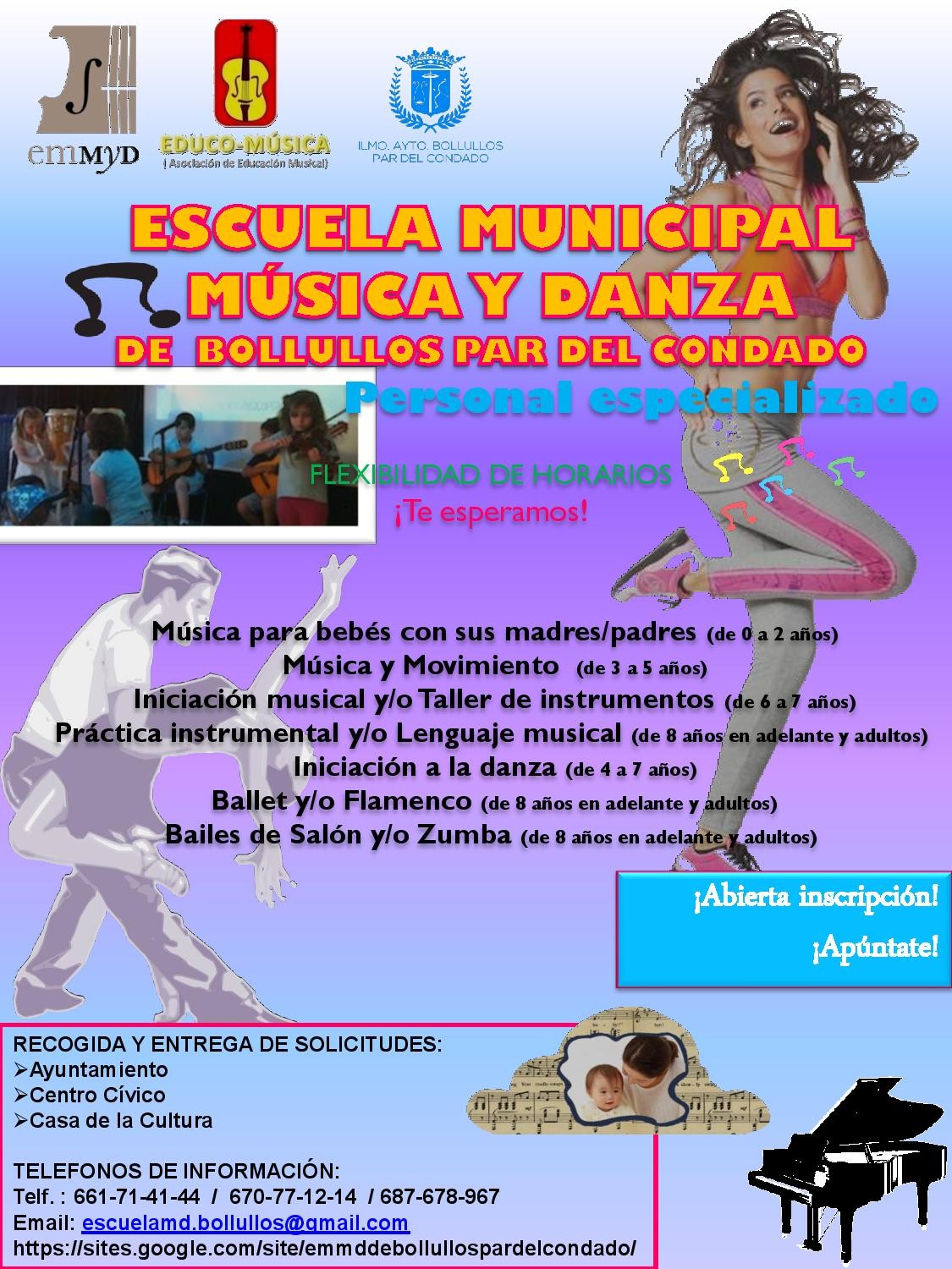 CAMAPAÑA DE INSCRIPCIÓN DE LA ESCUELA MUNICIPAL DE MÚSICA
