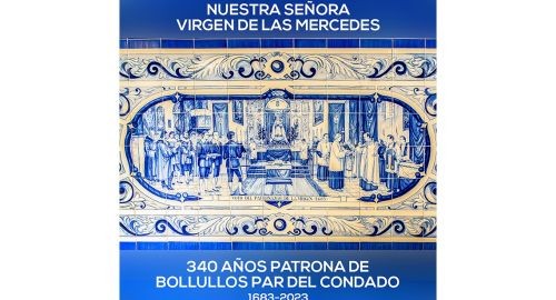 LA VIRGEN DE LAS MERCEDES CUMPLE 340 AÑOS COMO PATRONA DE BOLLULLOS (1683-2023)