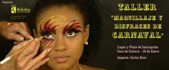 LA CONCEJALÍA DE CULTURA PRESENTA EL PRIMER TALLER DE MAQUILLAJE Y DISFRACES DE CARNAVAL 