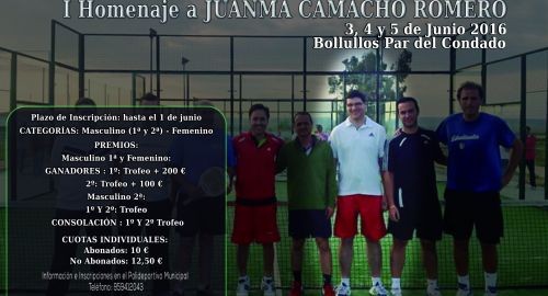 V MARATÓN DE PÁDEL. HOMENAJE A JUANMA CAMACHO