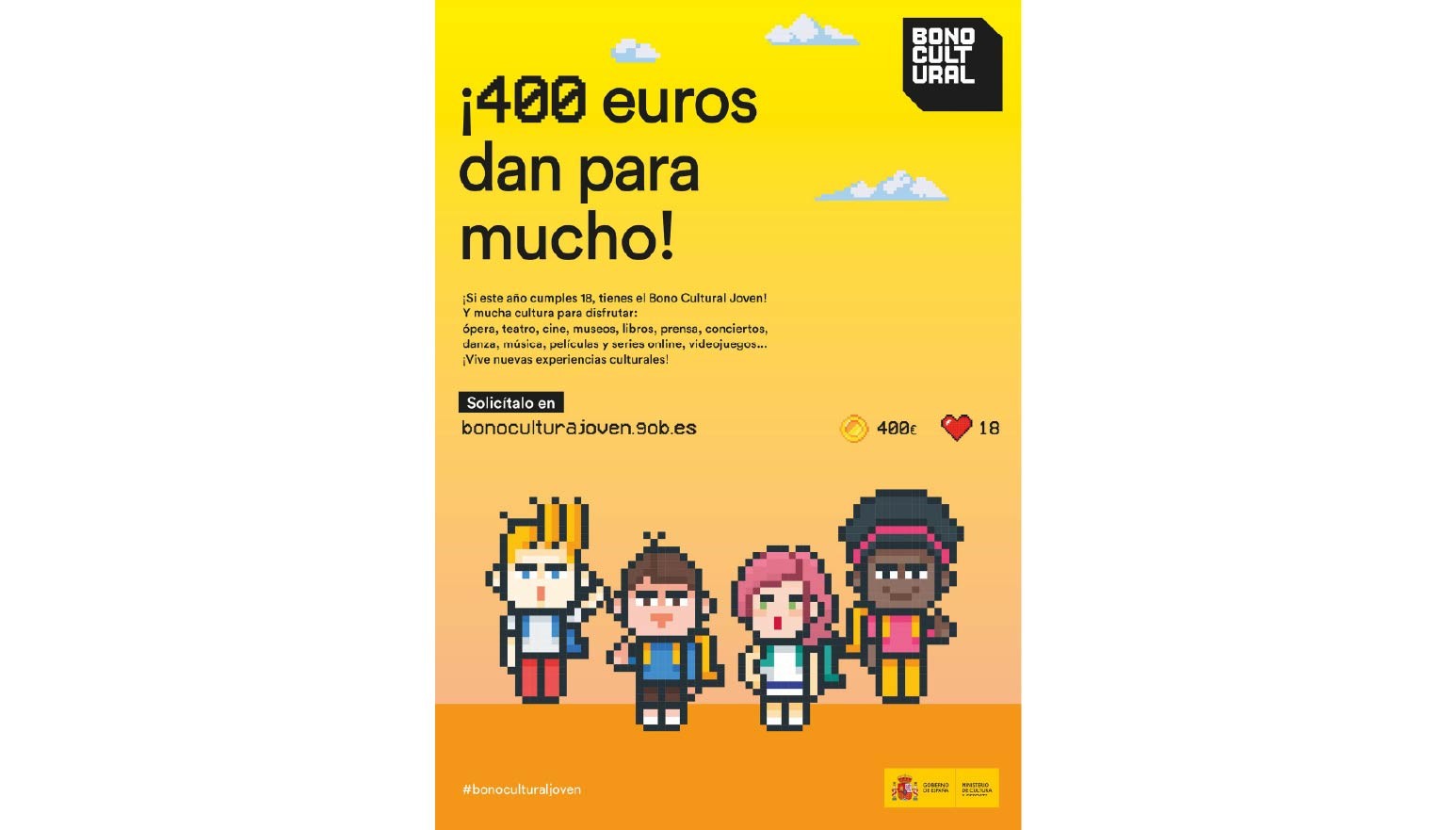 BONO CULTURAL JOVEN 2025 - YA DISPONIBLE PARA LOS BOLLULLEROS DE 18 AÑOS