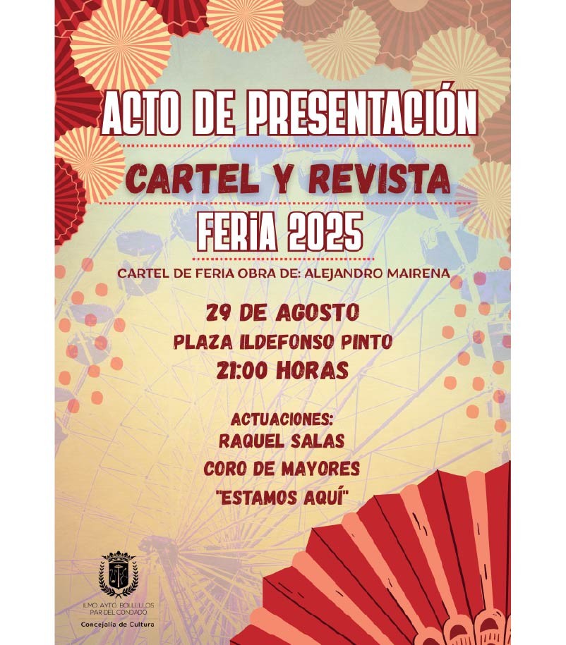 PRESENTACIÓN DEL CARTEL DE LAS FIESTAS DE SEPTIEMBRE 2025 Y DE LA REVISTA LAGAR Y LUZ